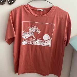 short sleeve pink tee